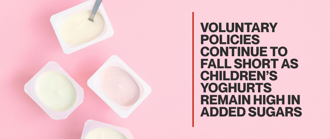 Image of yoghurts. Text reads: